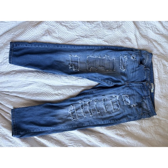 Faded Glory Women's 16W Ripped Blue Jeans - Picture 1 of 3